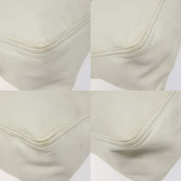 FENDI Hand Bag Leather White Silver - Picture 10 of 12